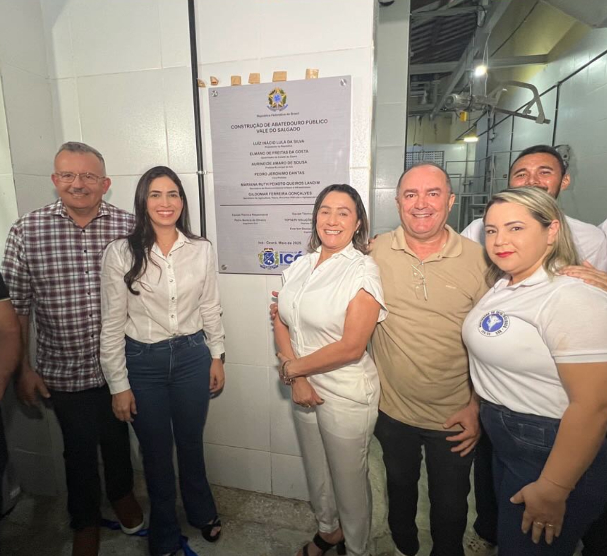 Prefeita Aurineide Amaro e ex-prefeita Laís Nunes inauguram moderno Abatedouro Público do Vale do Salgado em Icó